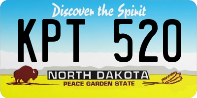 ND license plate KPT520