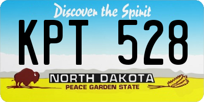 ND license plate KPT528