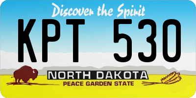 ND license plate KPT530
