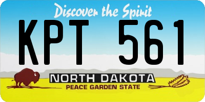 ND license plate KPT561