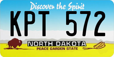ND license plate KPT572