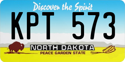 ND license plate KPT573