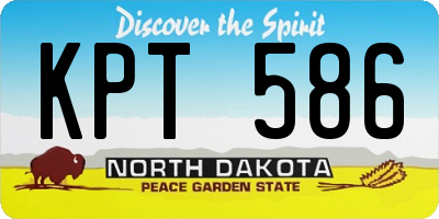 ND license plate KPT586