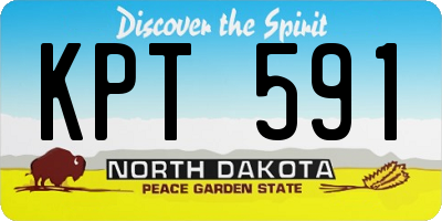 ND license plate KPT591