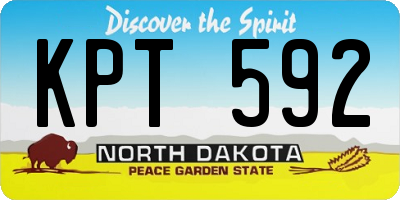 ND license plate KPT592