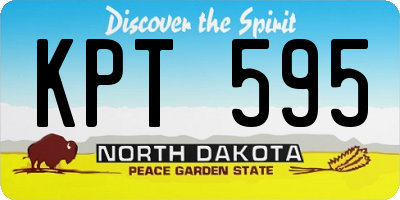 ND license plate KPT595