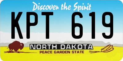 ND license plate KPT619