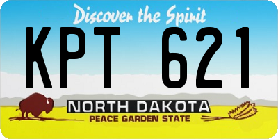 ND license plate KPT621