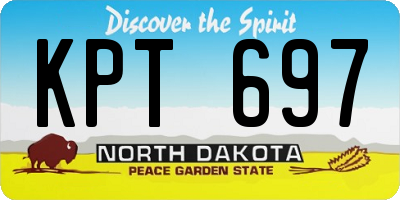 ND license plate KPT697