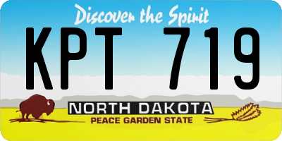 ND license plate KPT719