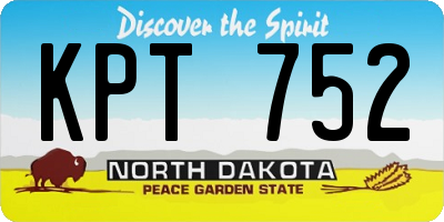 ND license plate KPT752