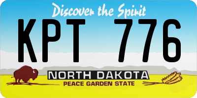 ND license plate KPT776