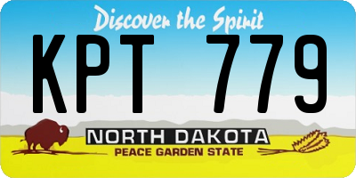 ND license plate KPT779