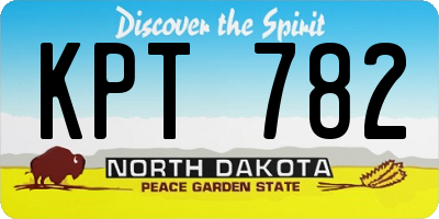 ND license plate KPT782