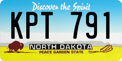 ND license plate KPT791