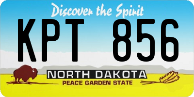 ND license plate KPT856
