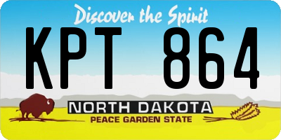 ND license plate KPT864