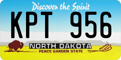 ND license plate KPT956