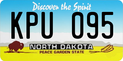 ND license plate KPU095