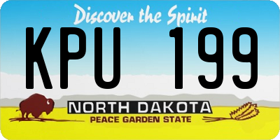 ND license plate KPU199