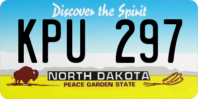 ND license plate KPU297