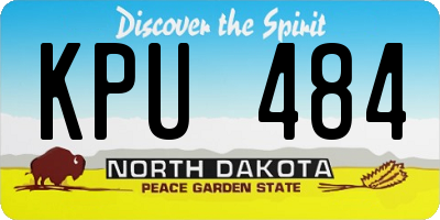 ND license plate KPU484