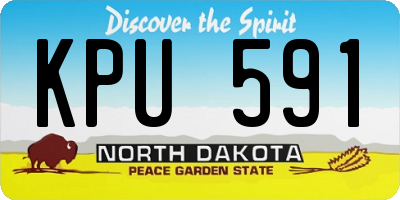 ND license plate KPU591