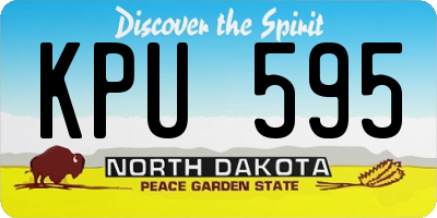 ND license plate KPU595