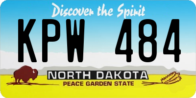 ND license plate KPW484