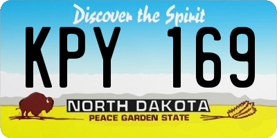 ND license plate KPY169