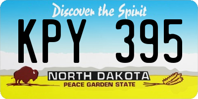 ND license plate KPY395