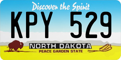 ND license plate KPY529