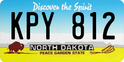 ND license plate KPY812