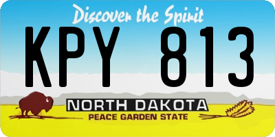 ND license plate KPY813