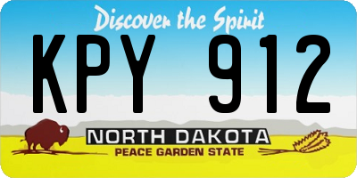 ND license plate KPY912