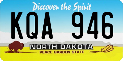 ND license plate KQA946