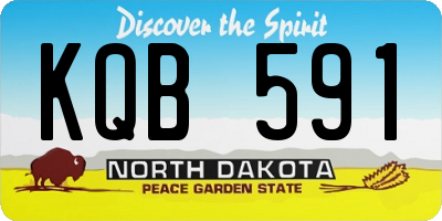 ND license plate KQB591