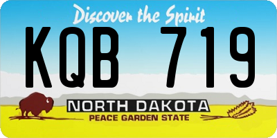 ND license plate KQB719