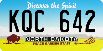 ND license plate KQC642