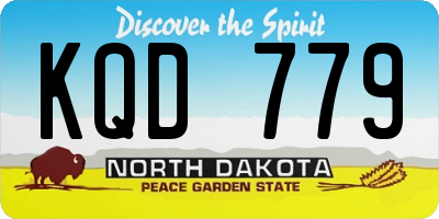 ND license plate KQD779
