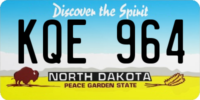 ND license plate KQE964