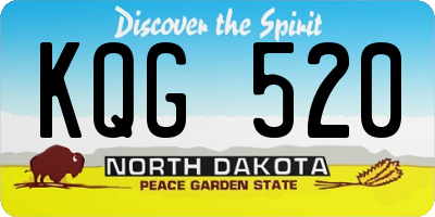 ND license plate KQG520