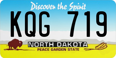 ND license plate KQG719