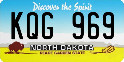 ND license plate KQG969