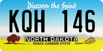 ND license plate KQH146