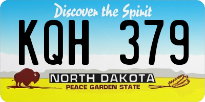 ND license plate KQH379