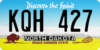 ND license plate KQH427