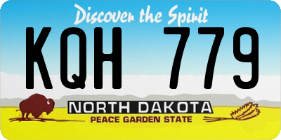 ND license plate KQH779