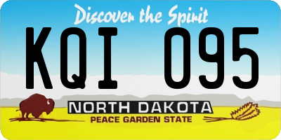 ND license plate KQI095