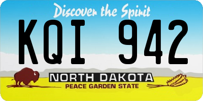 ND license plate KQI942